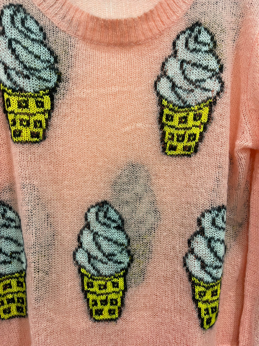 Ice Cream Cone Sweater a rainbow in your cloud