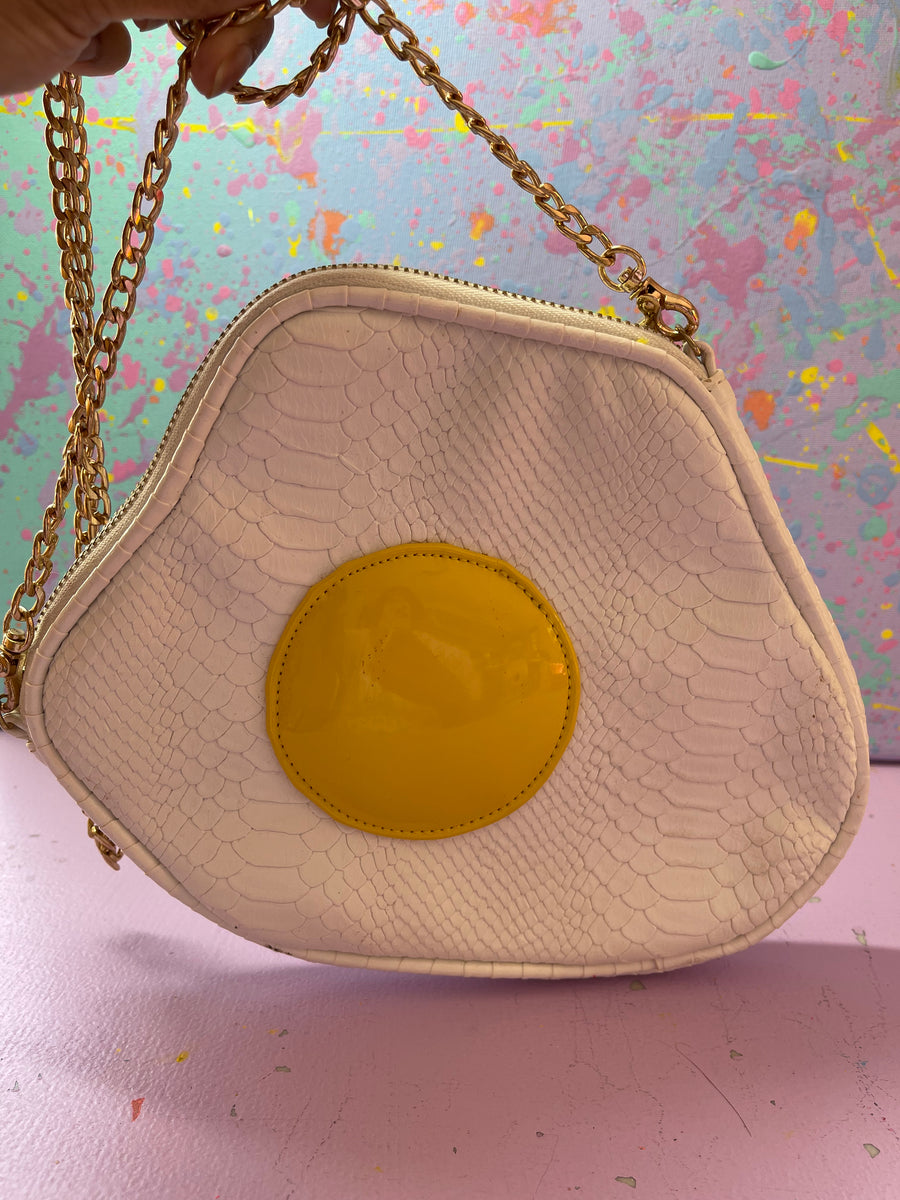 Egg bag leather crossbody bag