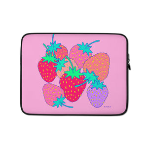 Cloudland Strawberries Laptop Sleeve