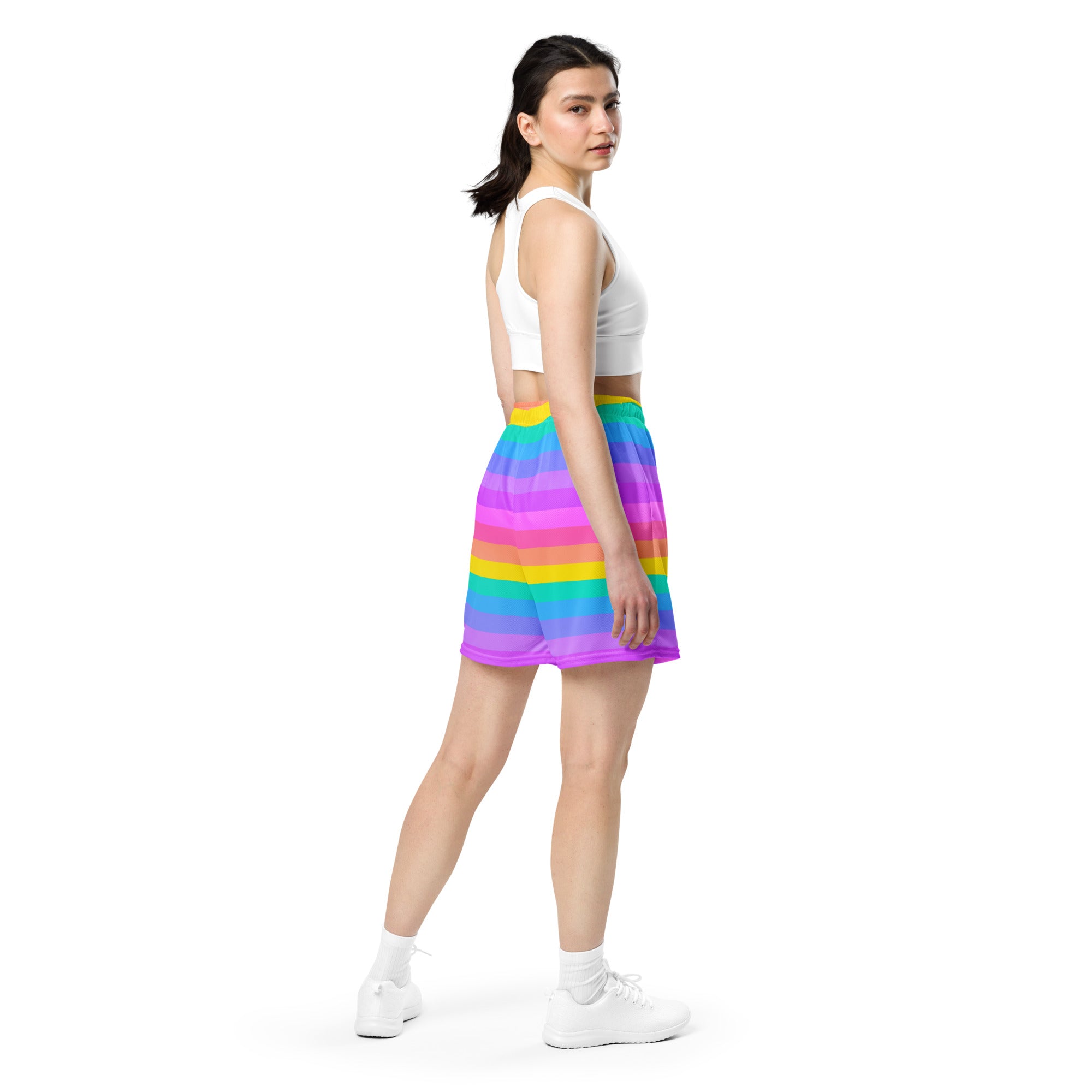 Cloudland Rainbow Mesh Shorts