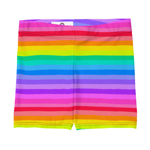 Happy Rainbow Stretchy Shorts