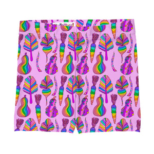 Rainbow Veggies Stretchy Shorts
