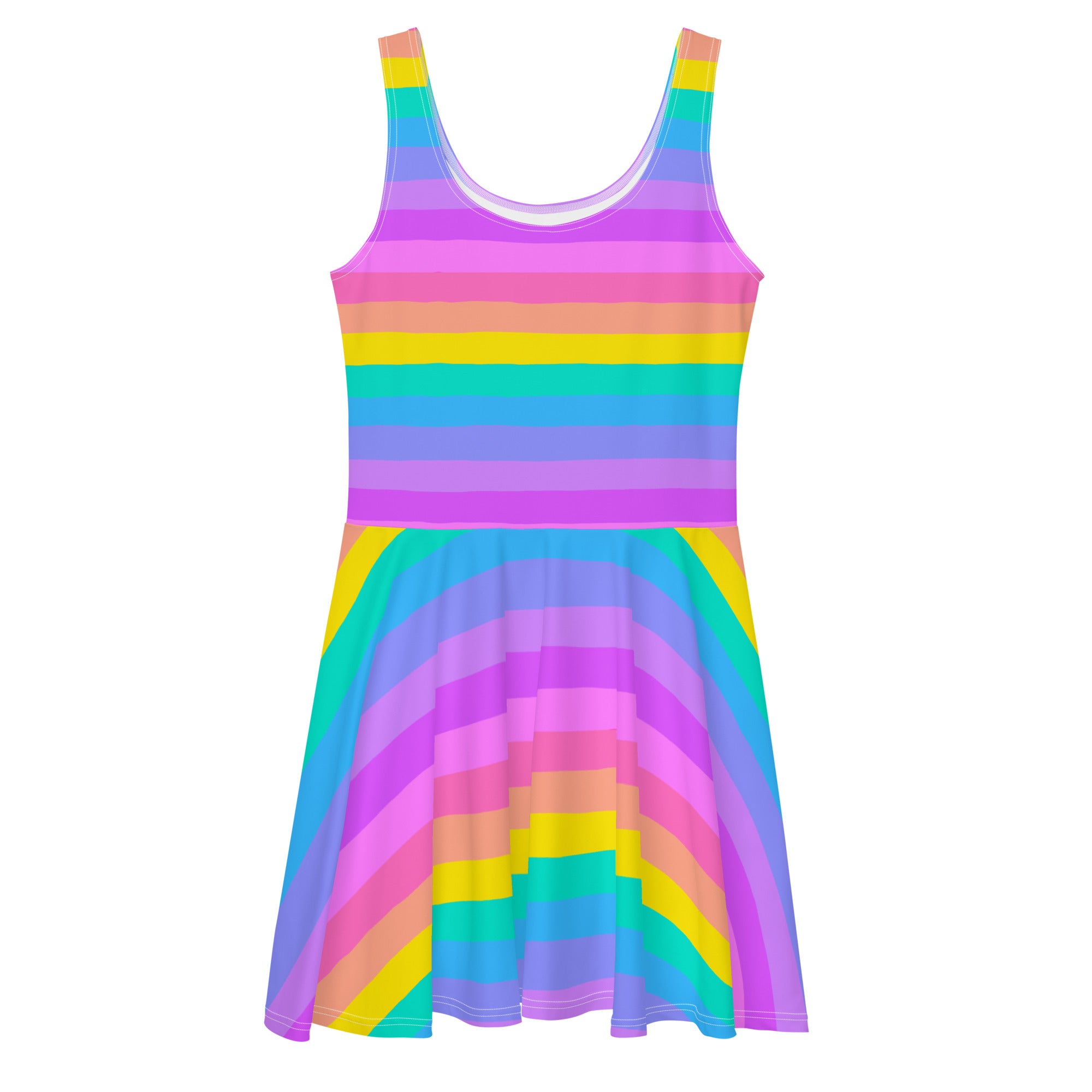 Cloudland Rainbow Skater Dress a rainbow in your cloud Cloudland Rainbow Skater Dress a rainbow in your cloud