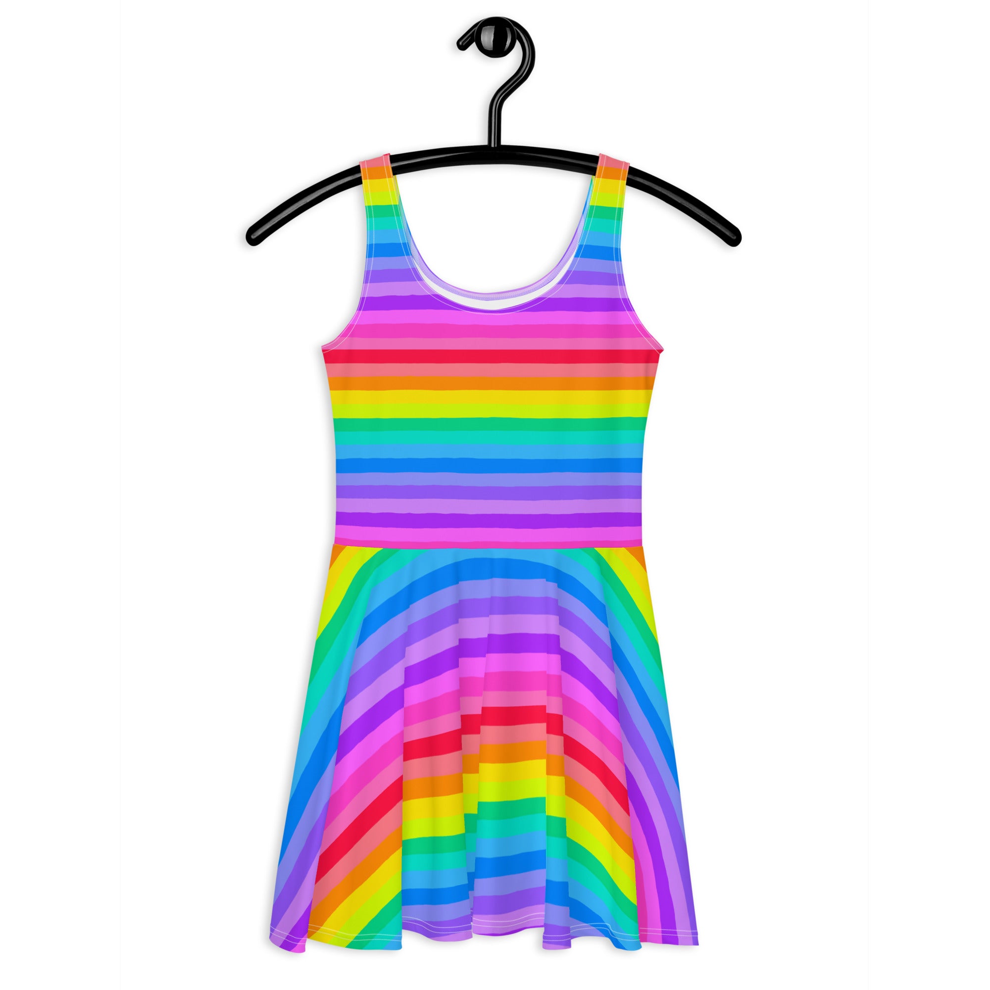 Happy Rainbow Skater Dress a rainbow in your cloud Happy Rainbow Skater Dress a rainbow in your cloud