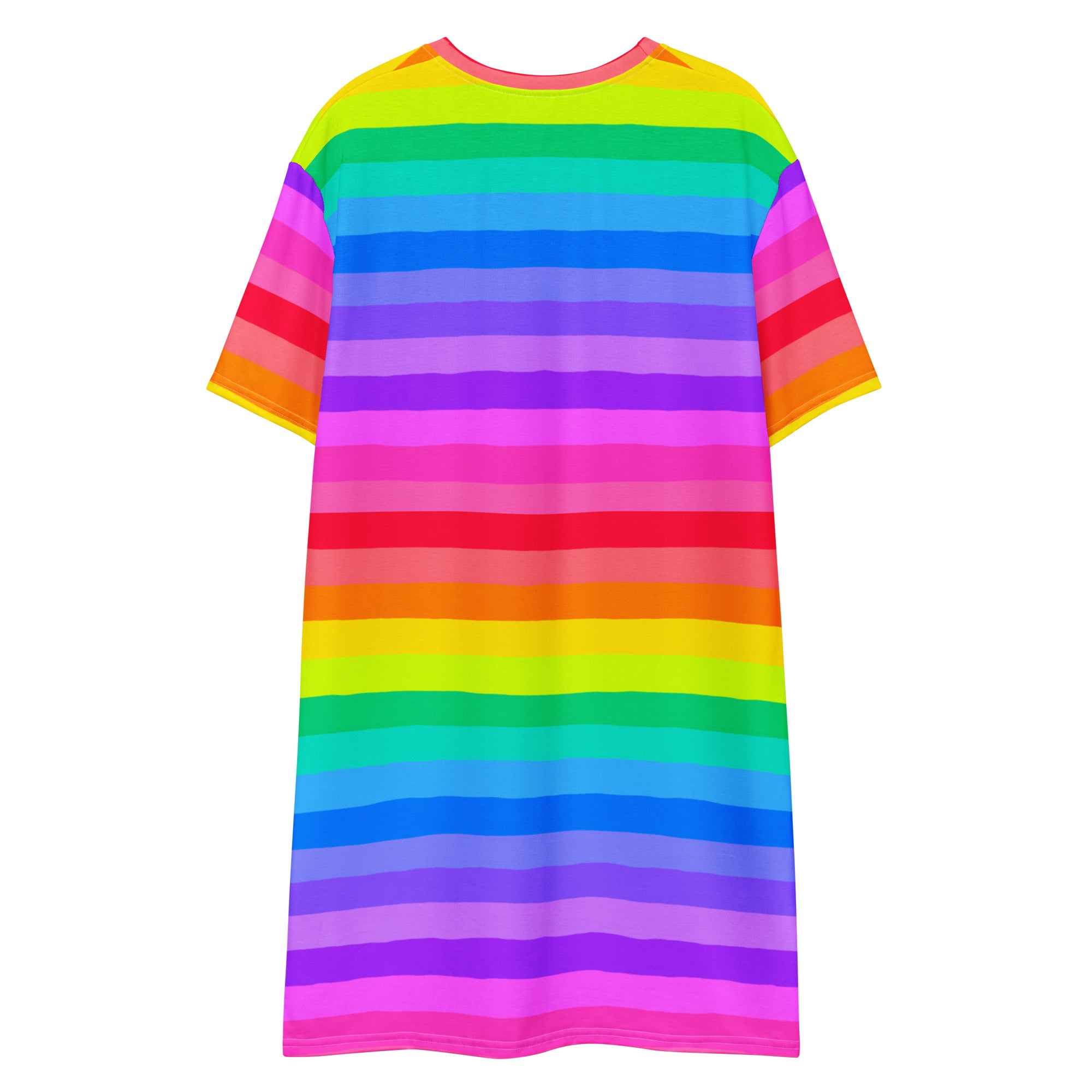 rainbow stripe t shirt dress Skater Dresses Rainbow Stripe T Shirt Dress NWOT Hanna Andersson Stripe Skater Dress With Pockets 10Y/