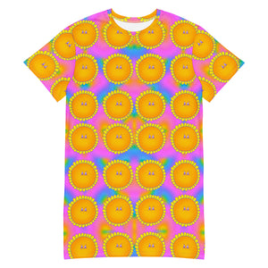 Sunshine Flower T-shirt Dress