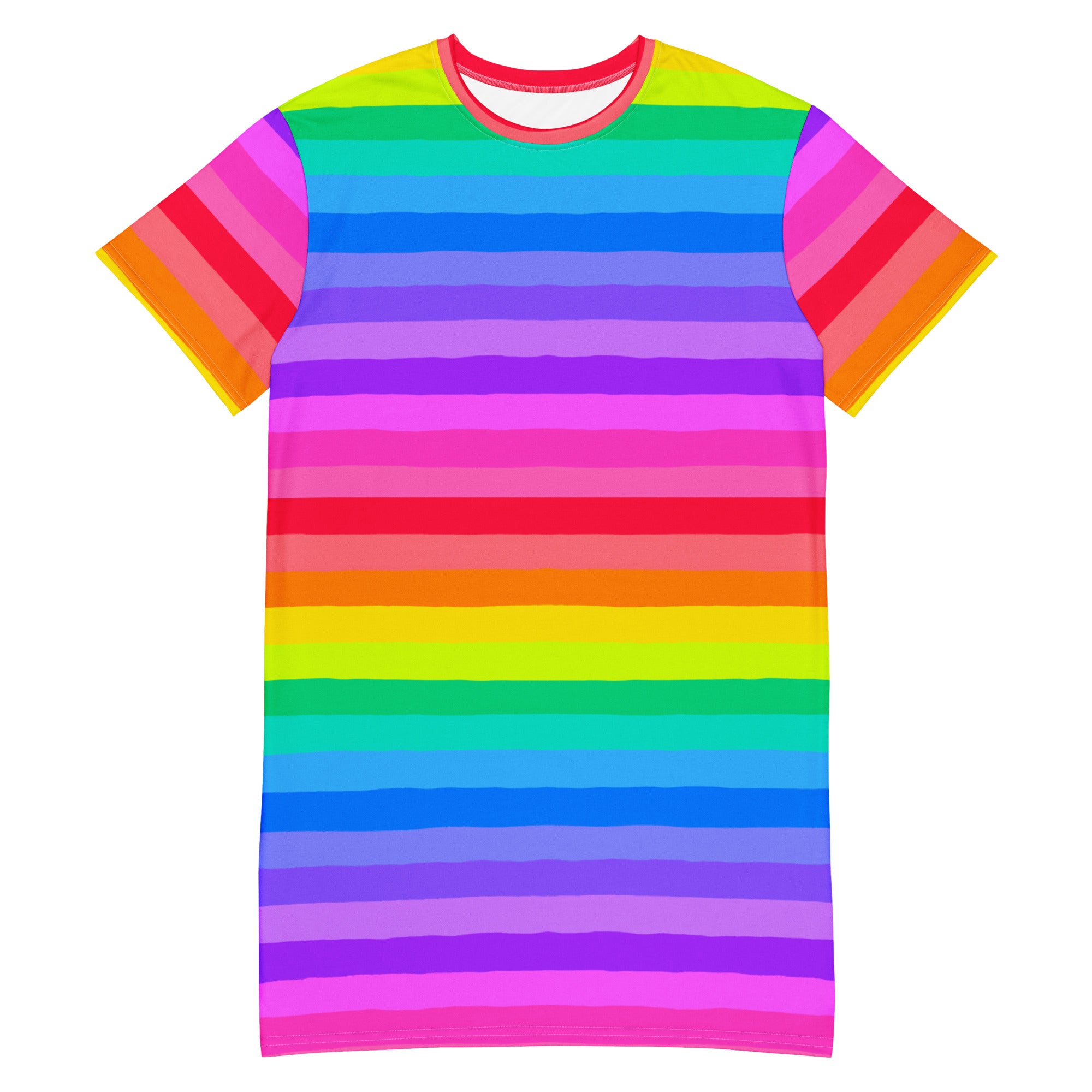 rainbow dress shirt Rainbow Pride Flag T-shirt Dress