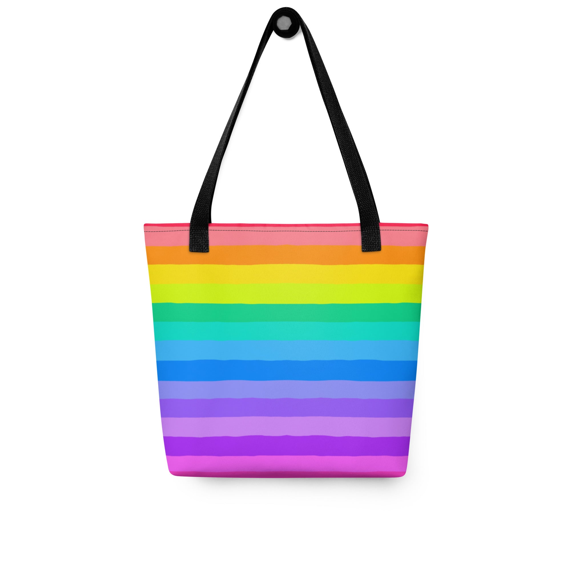 Happy Rainbow Tote Bag – a rainbow in your cloud