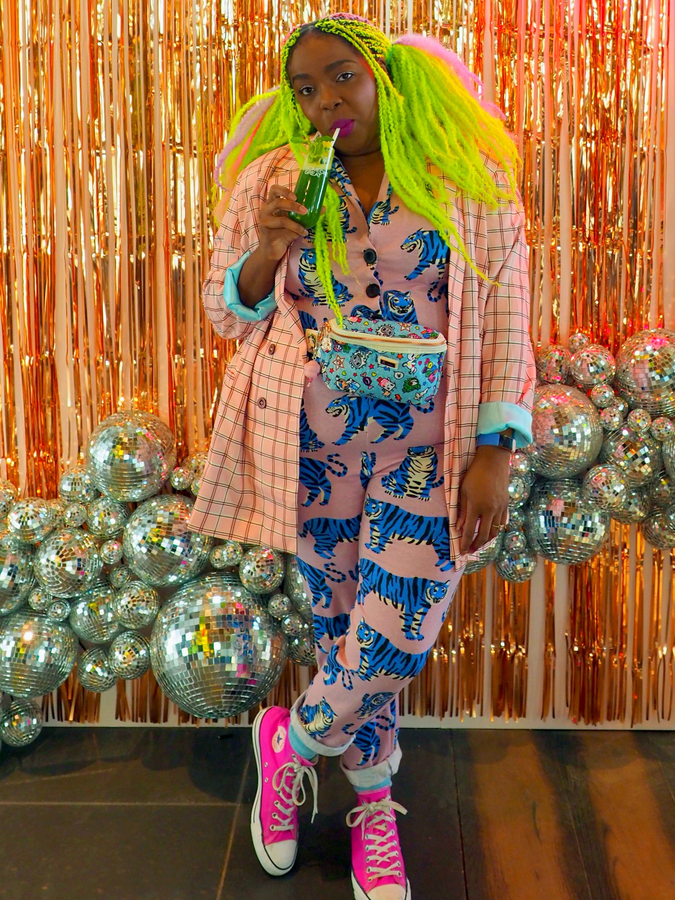 Blue Tiger Jumpsuit a rainbow in your cloud