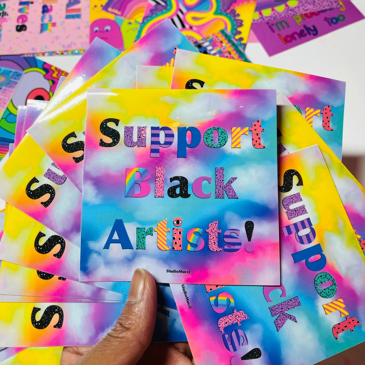 Support Black Artists Sticker