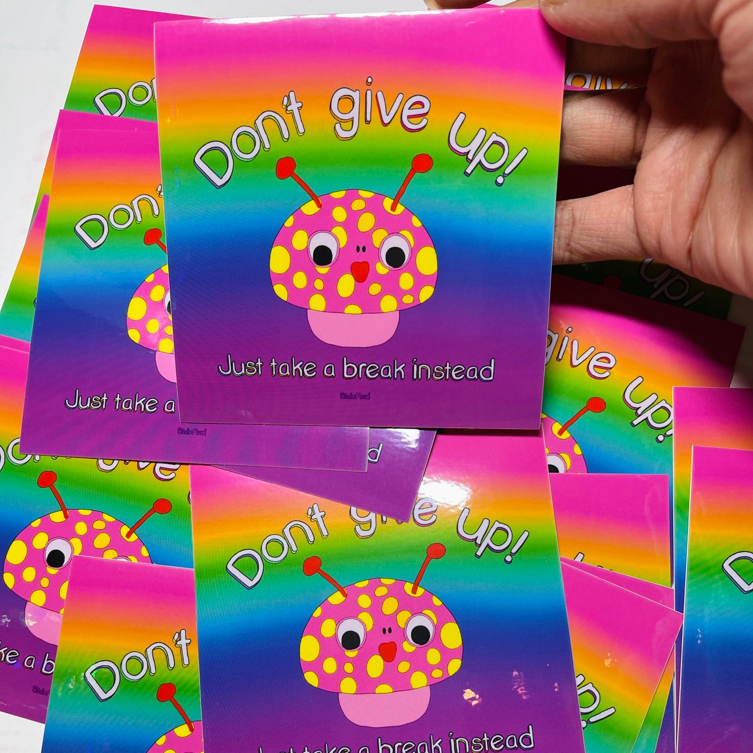 Don't Give Up! Sticker