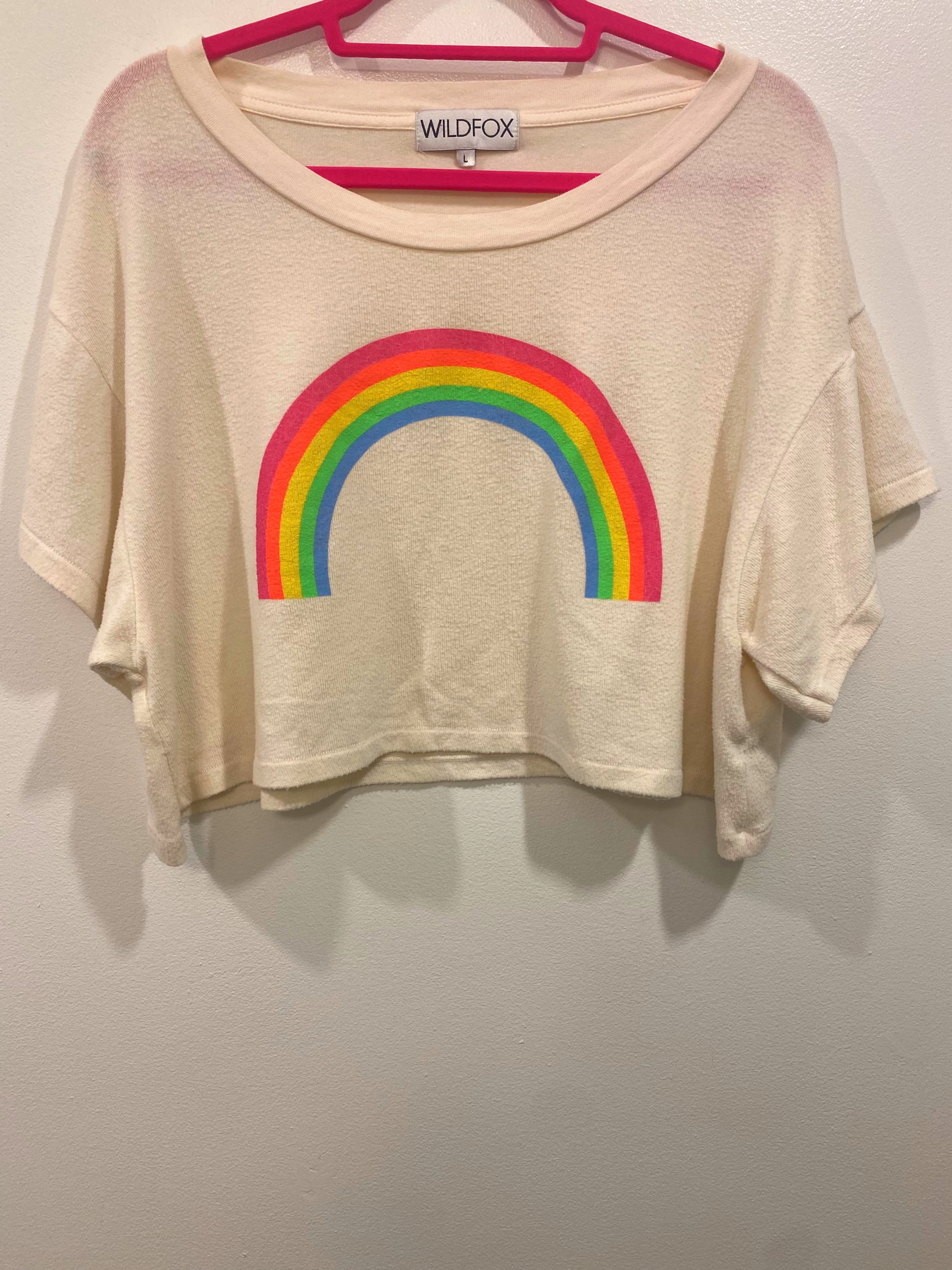 Rainbow Crop Sweater