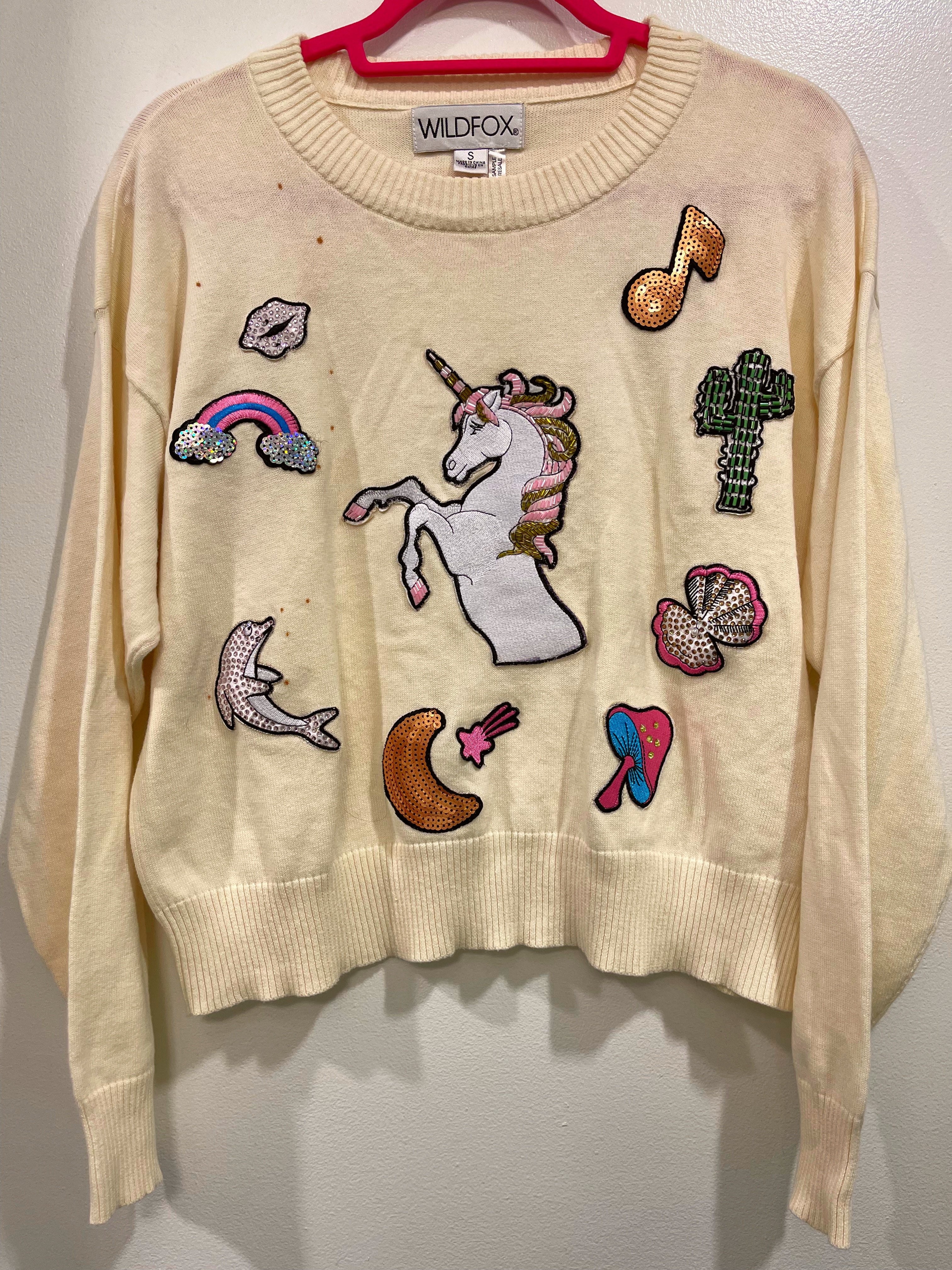 Sparkly Patch Sweater