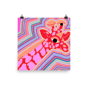 Strawberry Giraffe Print