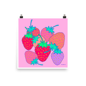 Cloudland Strawberries Print
