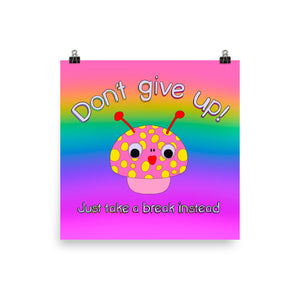 Don't Give Up! Gradient Print